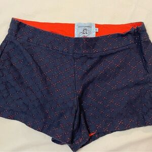 Women's Navy Eyelet Shorts by Judith March